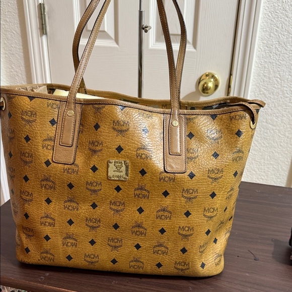MCM Handbags - MCM Reversible Cognac Tote